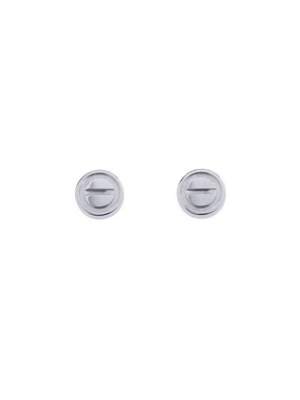 Cartier Earrings Love Stud 18k White Gold
